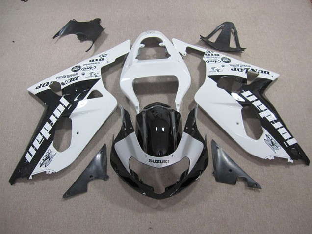 Cheapest 2001-2003 White Black Suzuki GSXR600 Motorbike Fairings