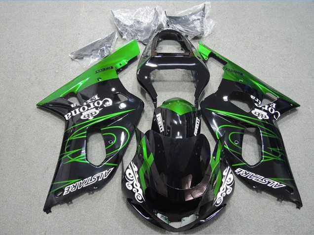 Cheapest 2001-2003 Black Green Corona Extra Suzuki GSXR600 Motorcycle Fairing Kits