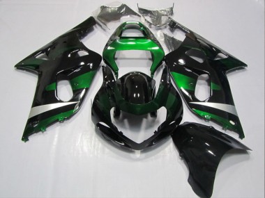 Cheapest 2001-2003 Black Green Suzuki GSXR600 Bike Fairings