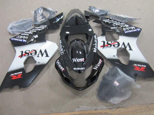 Cheapest 2004-2005 Black West Suzuki GSXR600 Motorcycle Fairing Kits