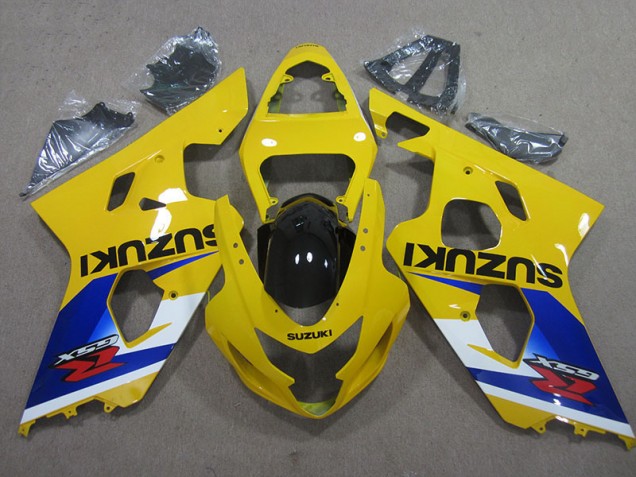 Cheapest 2004-2005 Yellow Blue Suzuki GSXR600 Motor Bike Fairings