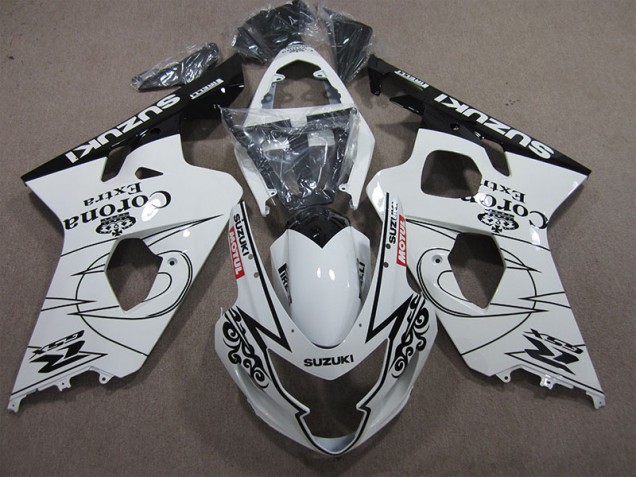 Cheapest 2004-2005 White Corona Extra Motul Suzuki GSXR600 Bike Fairing Kit