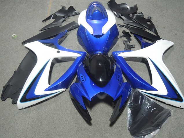 Cheapest 2006-2007 Blue White Black Suzuki GSXR600 Motorbike Fairing
