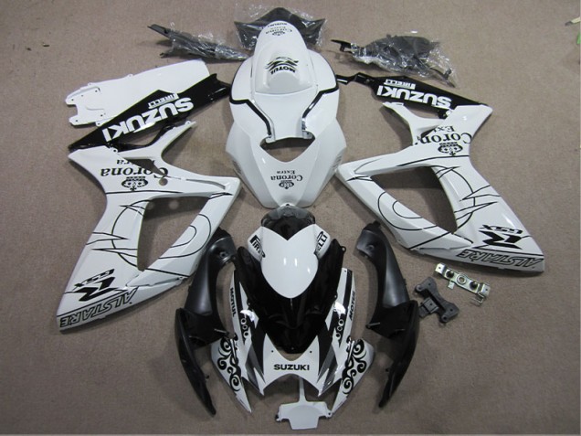 Cheapest 2006-2007 White Black Corona Extra Suzuki GSXR600 Motorcylce Fairings