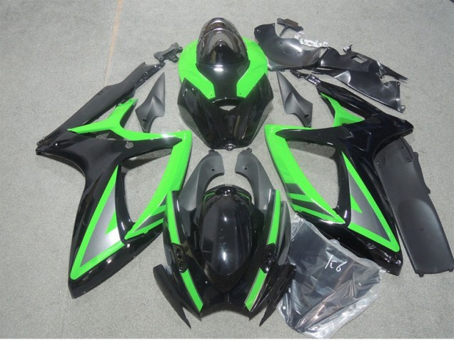 Cheapest 2006-2007 Black Green Suzuki GSXR600 Motorbike Fairing