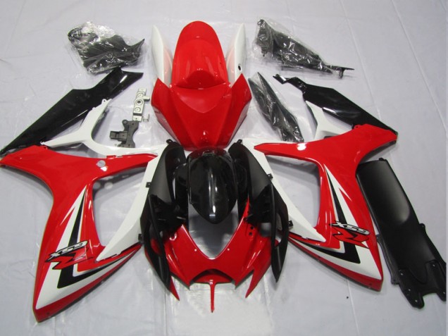 Cheapest 2006-2007 Black Red Suzuki GSXR600 Replacement Motorcycle Fairings