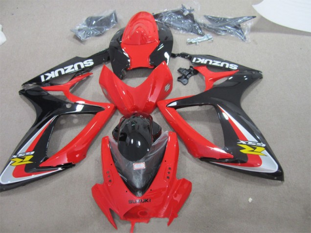 Cheapest 2006-2007 Red Black Suzuki GSXR600 Replacement Fairings