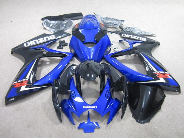 Cheapest 2006-2007 Black Blue Suzuki GSXR600 Motorcycle Fairings Kit