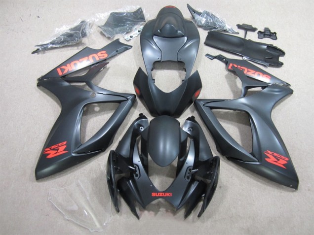Cheapest 2006-2007 Black Red Decal Suzuki GSXR600 Motorcycle Fairing
