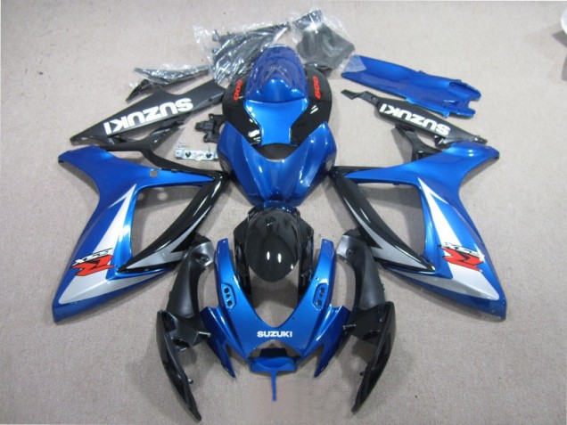 Cheapest 2006-2007 Blue Black White Suzuki GSXR600 Motorcycle Fairing Kits