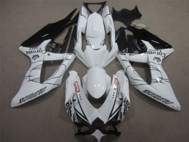 Cheapest 2008-2010 White Black Corona Extra Motul Suzuki GSXR600 Motorbike Fairing