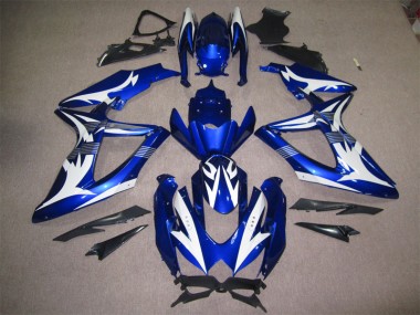 Cheapest 2008-2010 Blue White Suzuki GSXR600 Motorcycle Bodywork