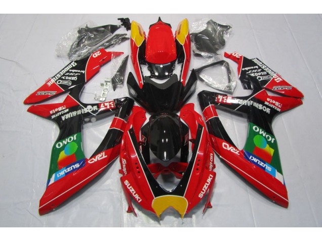 Cheapest 2008-2010 Red Black Jomo Suzuki GSXR600 Motorbike Fairing Kits