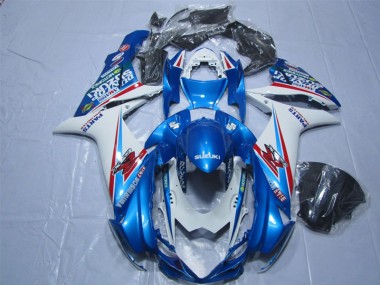 Cheapest 2011-2021 Blue White Suzuki GSXR600 Replacement Motorcycle Fairings
