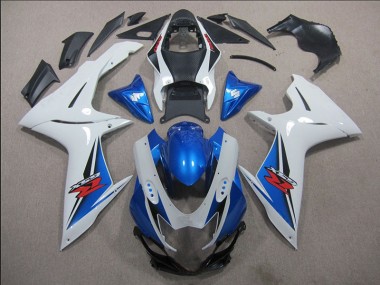 Cheapest 2011-2021 White Blue Suzuki GSXR600 Motorbike Fairing Kits