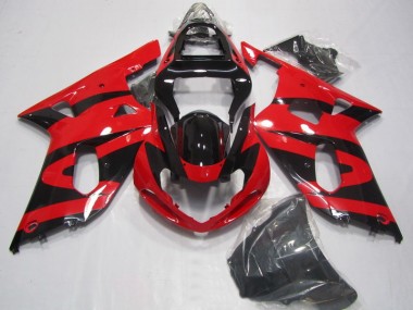 Cheapest 2001-2003 Black Red Suzuki GSXR750 Motorcycle Fairings