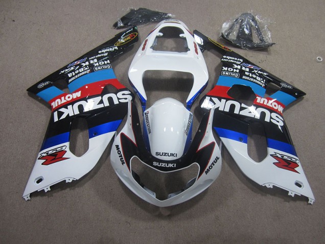 Cheapest 2001-2003 White Blue Red Motul Suzuki GSXR750 Motorbike Fairing
