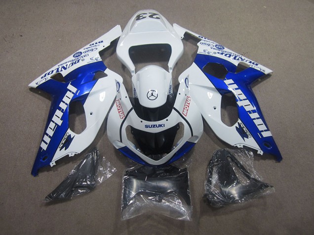 Cheapest 2001-2003 White Blue Motul Suzuki GSXR750 Motorcycle Fairing Kit