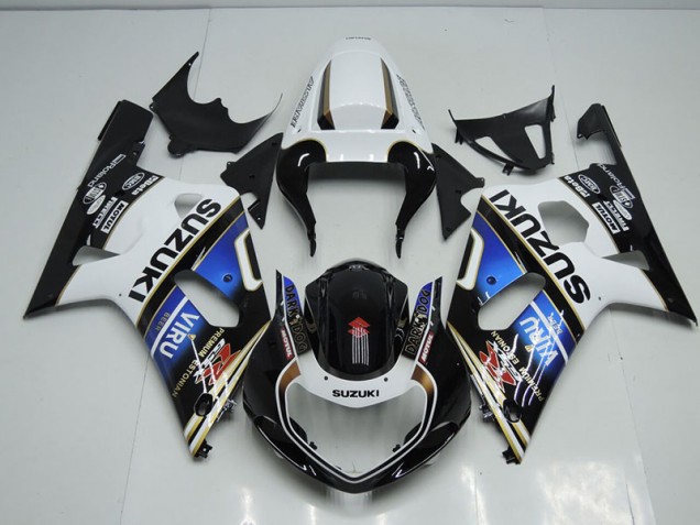 Cheapest 2001-2003 Black White Blue Viru Suzuki GSXR750 Bike Fairings