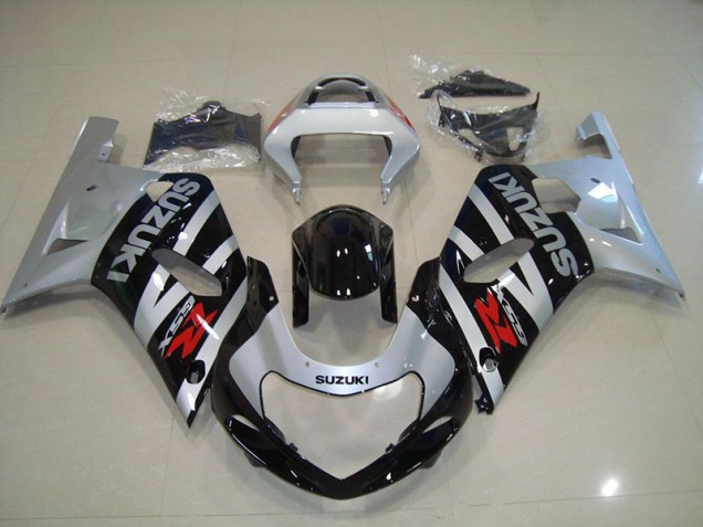 Cheapest 2001-2003 Black Silver Suzuki GSXR750 Replacement Motorcycle Fairings