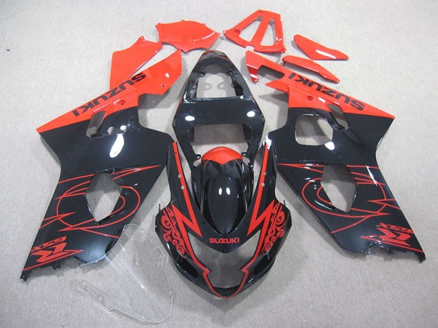 Cheapest 2004-2005 Red Black Suzuki GSXR750 Motorcycle Fairings
