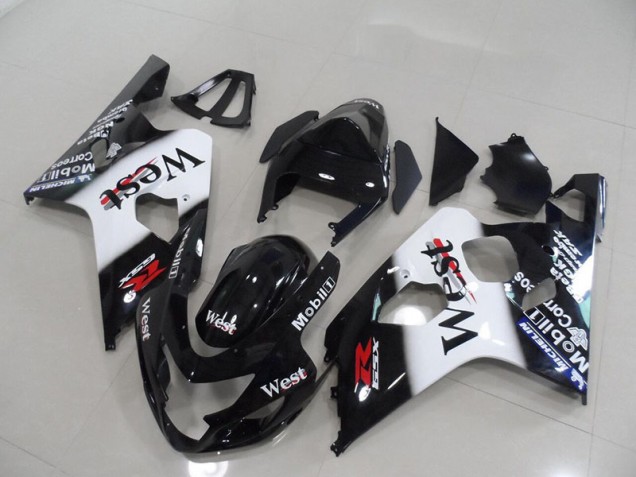 Cheapest 2004-2005 Black West Suzuki GSXR750 Bike Fairing Kit