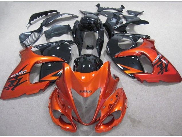 Cheapest 2008-2019 Orange Black Suzuki GSXR1300 Hayabusa Motor Bike Fairings