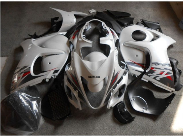 Cheapest 2008-2019 White Black Suzuki GSXR1300 Hayabusa Motorcycle Fairings Kits