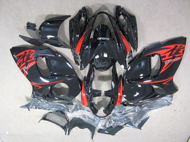 Cheapest 2008-2019 Black Red Suzuki GSXR1300 Hayabusa Motorcycle Fairing