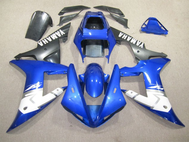 Cheapest 2002-2003 Blue White Yamaha YZF R1 Bike Fairing Kit