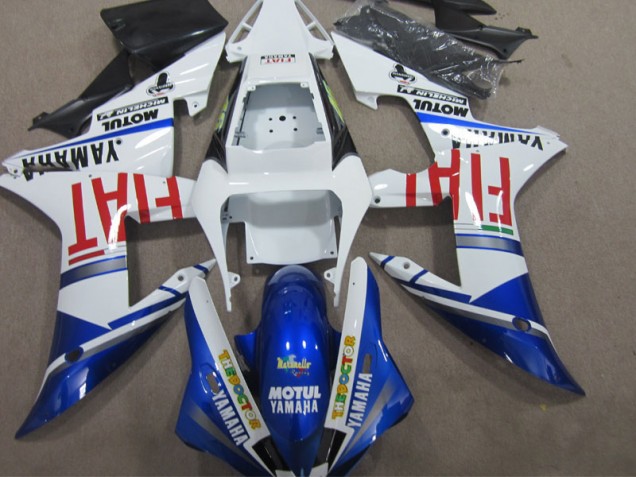 Cheapest 2002-2003 Blue White Motul Fiat Yamaha YZF R1 Motorcycle Bodywork