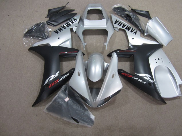 Cheapest 2002-2003 Black Silver Yamaha YZF R1 Motorbike Fairing Kits