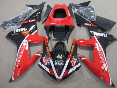 Cheapest 2002-2003 Red Black Santander Yamaha YZF R1 Motorcycle Fairings Kits