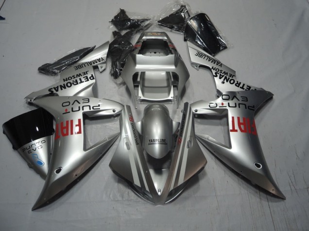 Cheapest 2002-2003 Silver Fiat Yamaha YZF R1 Replacement Fairings