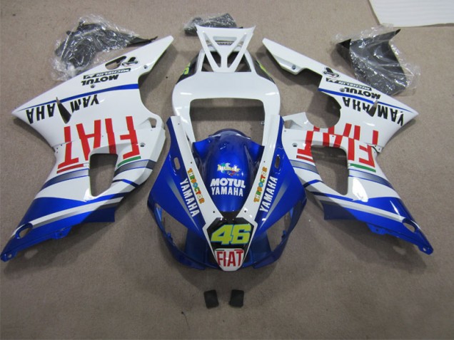 Cheapest 2009-2011 Blue White Motul Dunlop 46 Yamaha YZF R1 Motorbike Fairing