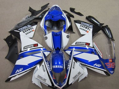 Cheapest 2012-2014 Blue White Yamaha YZF R1 Motorbike Fairing