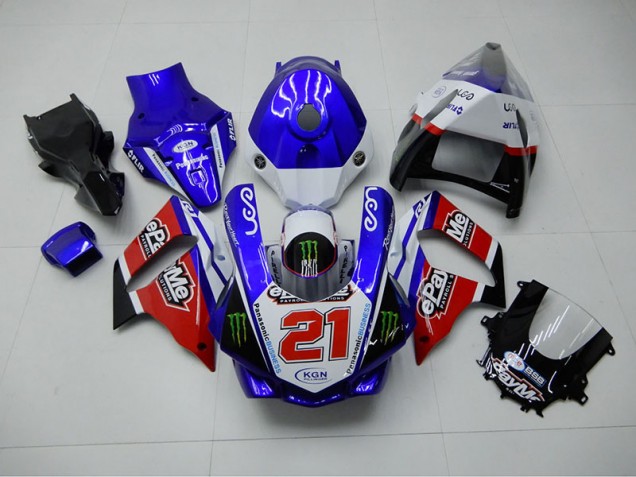 Cheapest 2015-2019 Blue Red KGN 21 Yamaha YZF R1 Motorbike Fairing