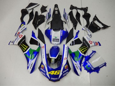 Cheapest 2015-2019 Blue Blue White ENEOS Movistar 46 Yamaha YZF R1 Motor Bike Fairings