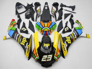 Cheapest 2015-2019 Yellow Black 23 Yamaha YZF R1 Motorcyle Fairings