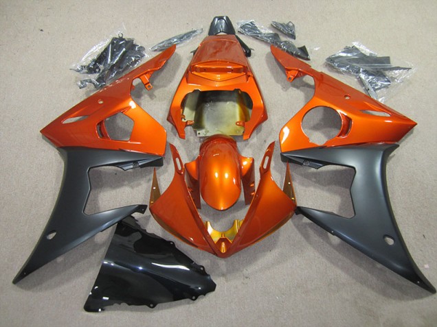 Cheapest 2003-2005 Orange Black Yamaha YZF R6 Motorbike Fairing Kits