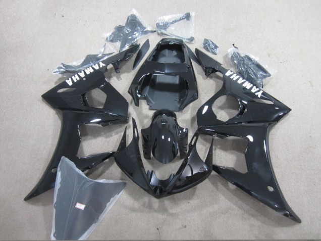 Cheapest 2003-2005 Black White Decal Yamaha YZF R6 Motorcycle Fairings Kit