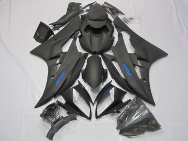 Cheapest 2006-2007 Black Blue Decal Yamaha YZF R6 Motorcycle Fairings Kit