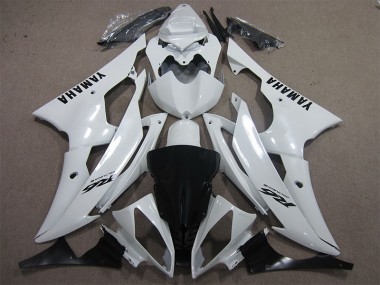 Cheapest 2008-2016 White Black Decal Yamaha YZF R6 Motorcycle Fairing Kits