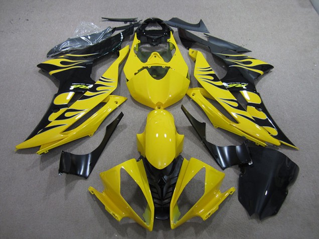 Cheapest 2008-2016 Yellow Black Flame Yamaha YZF R6 Motor Bike Fairings